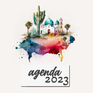 Portada para agenda 2023 Cactus A4 A5 frontal
